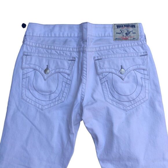 True Religion Jeans Size 36 STRAIGHT White - Picture 6 of 12